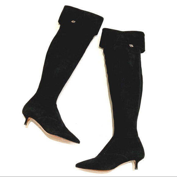 Tory Burch Elizabeth Over the Knee Heeled Boots - Picture 3 of 13